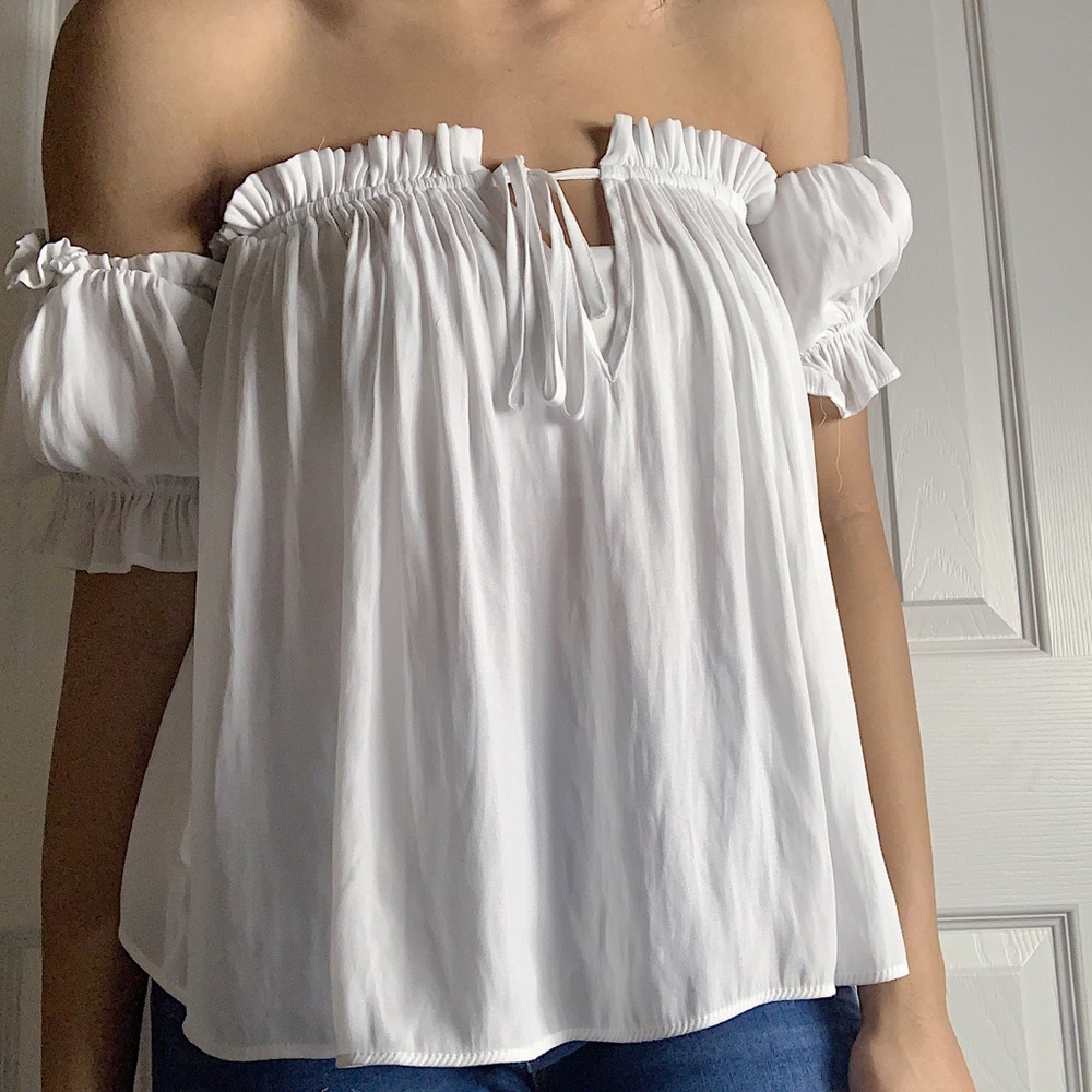 White Flowy Blouse